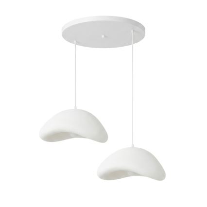 Brilagi - Κρεμαστό φωτιστικό με καλώδιο WABI SABI 2xE27/40W/230V, διάμετρος 74 cm, λευκό