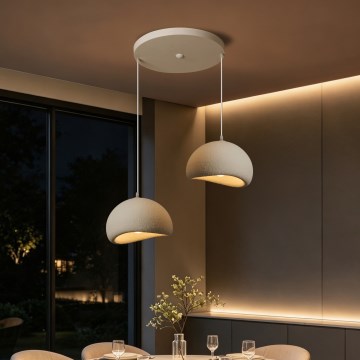 BRILAGI - Κρεμαστό φωτιστικό με καλώδιο WABI SABI 2xE27/60W/230V λευκό