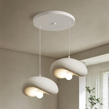 BRILAGI - Κρεμαστό φωτιστικό με καλώδιο WABI SABI 2xE27/60W/230V λευκό