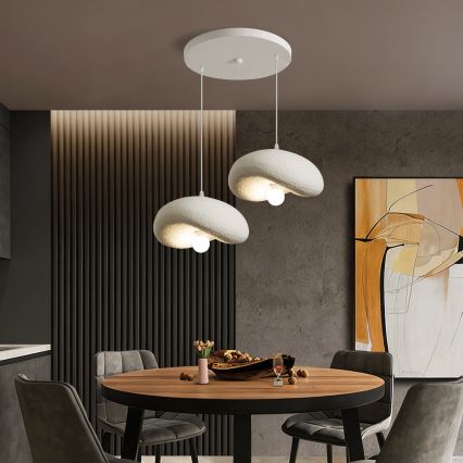 BRILAGI - Κρεμαστό φωτιστικό με καλώδιο WABI SABI 2xE27/60W/230V λευκό