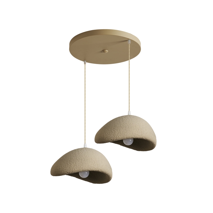 BRILAGI - Κρεμαστό φωτιστικό με καλώδιο WABI SABI 2xE27/60W/230V μπεζ