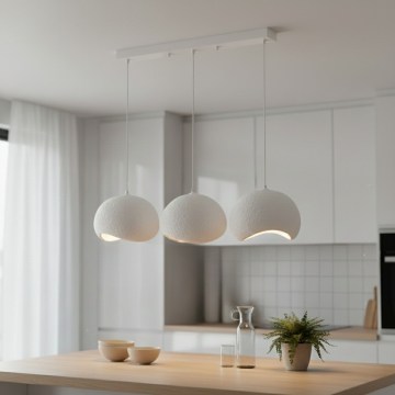 Brilagi - Κρεμαστό φωτιστικό με καλώδιο WABI SABI 3xE27/40W/230V λευκό