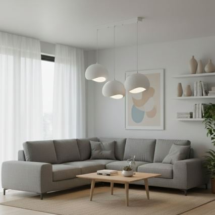 Brilagi - Κρεμαστό φωτιστικό με καλώδιο WABI SABI 3xE27/40W/230V λευκό