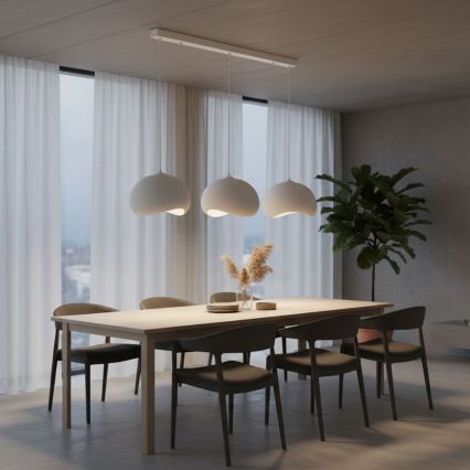 Brilagi - Κρεμαστό φωτιστικό με καλώδιο WABI SABI 3xE27/40W/230V λευκό