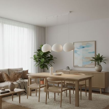 Brilagi - Κρεμαστό φωτιστικό με καλώδιο WABI SABI 3xE27/40W/230V λευκό