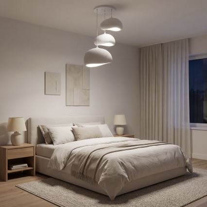 Brilagi - Κρεμαστό φωτιστικό με καλώδιο WABI SABI 3xE27/40W/230V Ø 76 εκ. λευκό