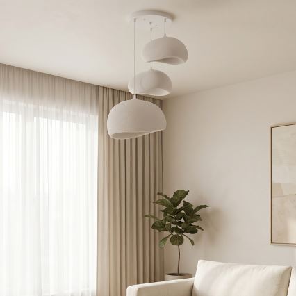 Brilagi - Κρεμαστό φωτιστικό με καλώδιο WABI SABI 3xE27/40W/230V Ø 76 εκ. λευκό