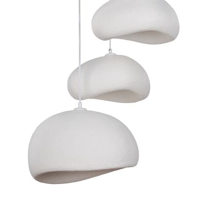 Brilagi - Κρεμαστό φωτιστικό με καλώδιο WABI SABI 3xE27/40W/230V Ø 76 εκ. λευκό
