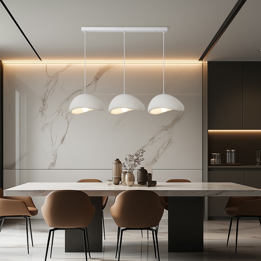 BRILAGI - Κρεμαστό φωτιστικό με καλώδιο WABI SABI 3xE27/60W/230V λευκό