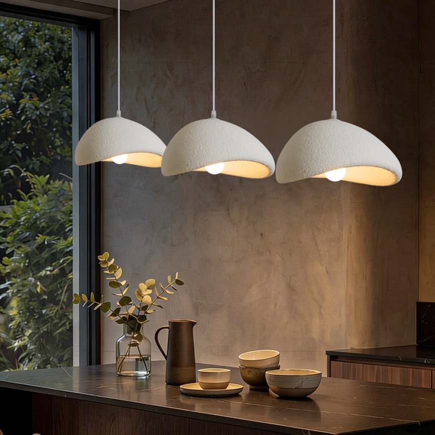 BRILAGI - Κρεμαστό φωτιστικό με καλώδιο WABI SABI 3xE27/60W/230V λευκό