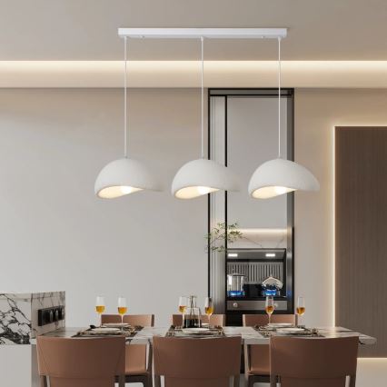 BRILAGI - Κρεμαστό φωτιστικό με καλώδιο WABI SABI 3xE27/60W/230V λευκό
