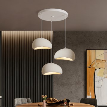 BRILAGI - Κρεμαστό φωτιστικό με καλώδιο WABI SABI 3xE27/60W/230V λευκό