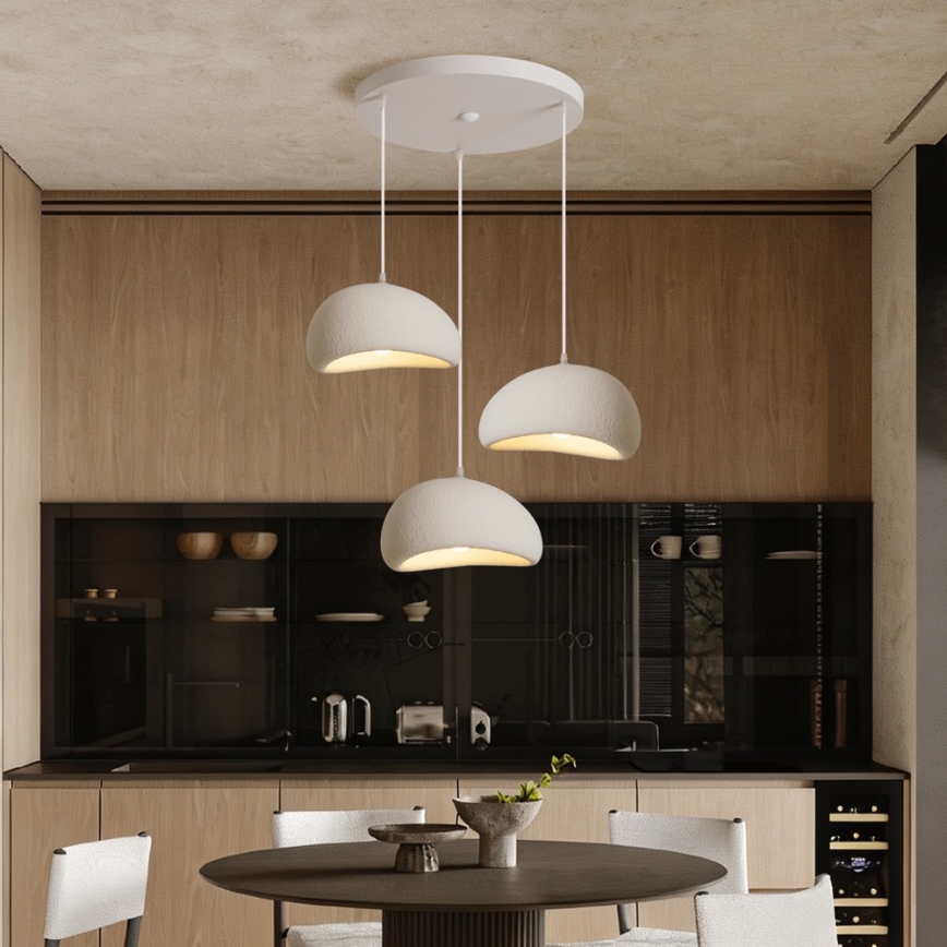 BRILAGI - Κρεμαστό φωτιστικό με καλώδιο WABI SABI 3xE27/60W/230V λευκό