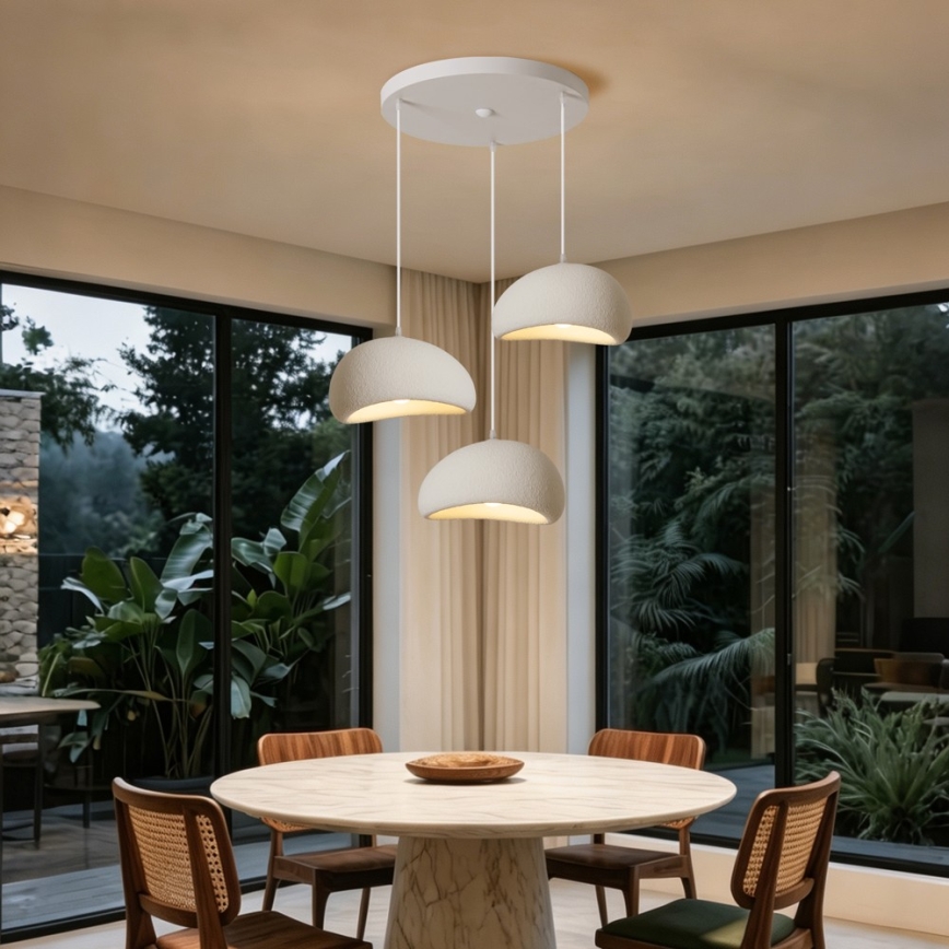 BRILAGI - Κρεμαστό φωτιστικό με καλώδιο WABI SABI 3xE27/60W/230V λευκό