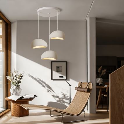 BRILAGI - Κρεμαστό φωτιστικό με καλώδιο WABI SABI 3xE27/60W/230V λευκό