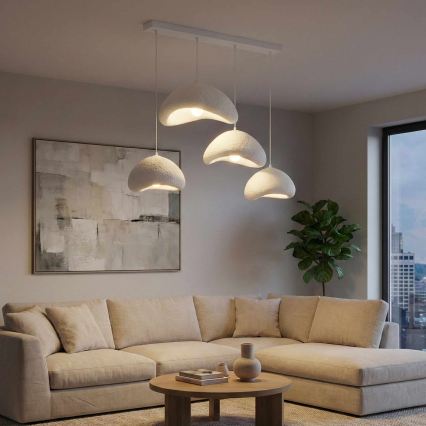 Brilagi - Κρεμαστό φωτιστικό με καλώδιο WABI SABI, 4xE27/40W/230V, λευκό