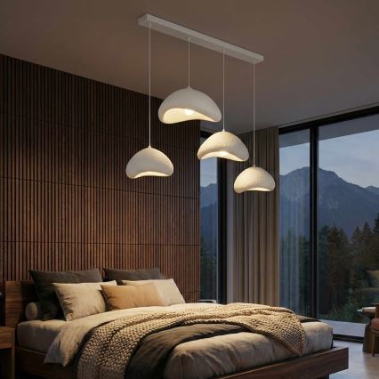 Brilagi - Κρεμαστό φωτιστικό με καλώδιο WABI SABI, 4xE27/40W/230V, λευκό