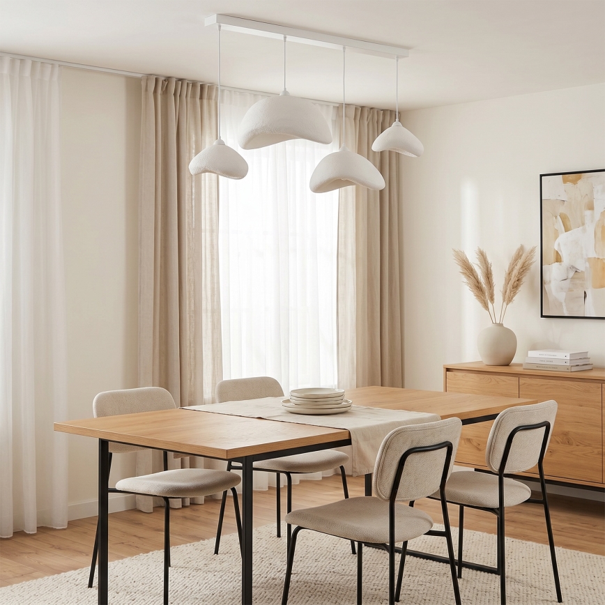 Brilagi - Κρεμαστό φωτιστικό με καλώδιο WABI SABI, 4xE27/40W/230V, λευκό