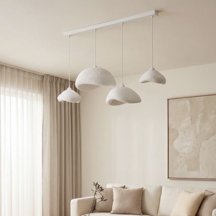 Brilagi - Κρεμαστό φωτιστικό με καλώδιο WABI SABI, 4xE27/40W/230V, λευκό