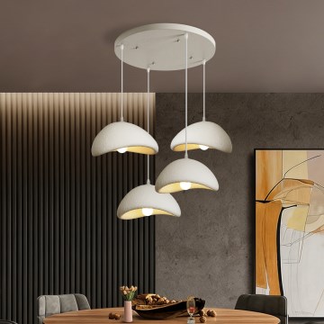 BRILAGI - Κρεμαστό φωτιστικό με καλώδιο WABI SABI 4xE27/60W/230V λευκό