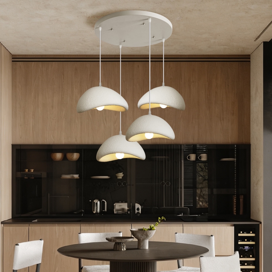 BRILAGI - Κρεμαστό φωτιστικό με καλώδιο WABI SABI 4xE27/60W/230V λευκό