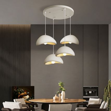 BRILAGI - Κρεμαστό φωτιστικό με καλώδιο WABI SABI 4xE27/60W/230V λευκό
