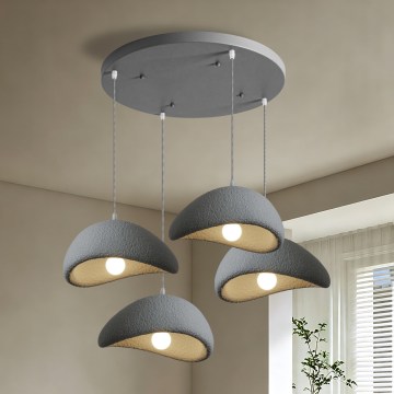 BRILAGI - Κρεμαστό φωτιστικό με καλώδιο WABI SABI 4xE27/60W/230V γκρίζο