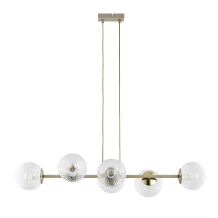 Brilagi - Κρεμαστό φωτιστικό με σύρμα STELLA 6xE27/60W/230V μπεζ/χρυσό