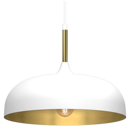 Brilagi - Κρεμαστό φωτιστικό οροφής ABRAHAM 1xE27/60W/230V διάμετρος 35 cm λευκό