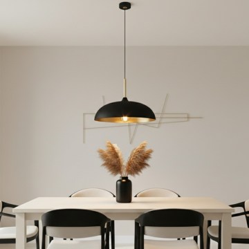 Brilagi - Κρεμαστό φωτιστικό οροφής ABRAHAM 1xE27/60W/230V διάμετρος 45 cm μαύρο