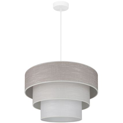 Brilagi - Κρεμαστό φωτιστικό οροφής ALASKA LUNETA 1xE27/15W/230V διάμετρος 45 cm γκρι/κρεμ