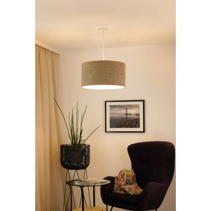 Brilagi - Κρεμαστό φωτιστικό οροφής BOUCLE ROLLER 1xE27/15W/230V διάμετρος 45 cm καφέ