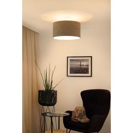 Brilagi - Κρεμαστό φωτιστικό οροφής BOUCLE ROLLER 1xE27/15W/230V διάμετρος 45 cm καφέ