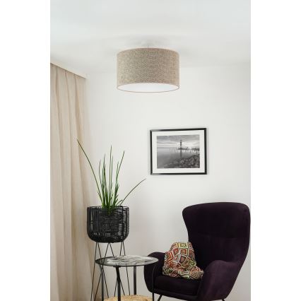 Brilagi - Κρεμαστό φωτιστικό οροφής BOUCLE ROLLER 1xE27/15W/230V διάμετρος 45 cm καφέ