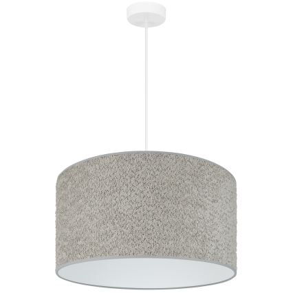 Brilagi - Κρεμαστό φωτιστικό οροφής BOUCLE ROLLER 1xE27/15W/230V διάμετρος 45 cm γκρι