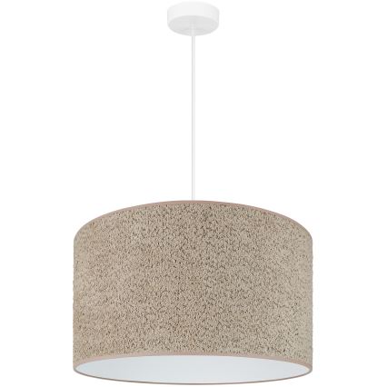 Brilagi - Κρεμαστό φωτιστικό οροφής BOUCLE ROLLER 1xE27/15W/230V διάμετρος 50 cm καφέ