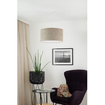 Brilagi - Κρεμαστό φωτιστικό οροφής BOUCLE ROLLER 1xE27/15W/230V διάμετρος 50 cm καφέ