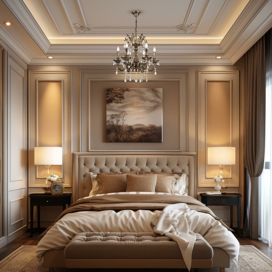 Brilagi - Κρεμαστό φωτιστικό οροφής CLASSIC 6xE14/60W/230V ορείχαλκος