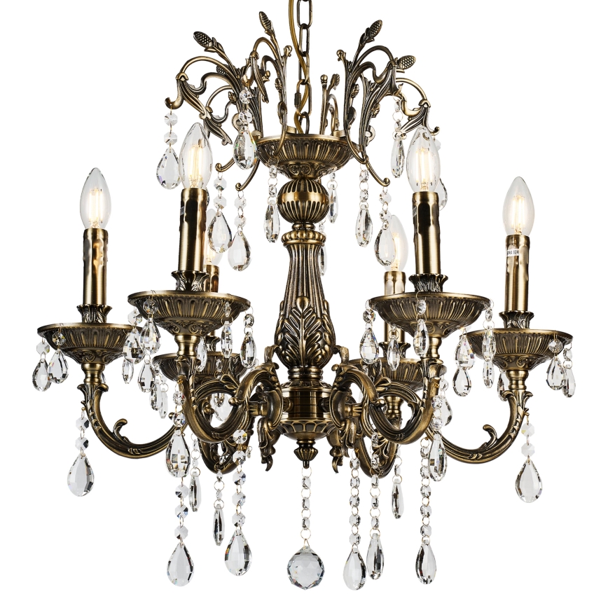 Brilagi - Κρεμαστό φωτιστικό οροφής CLASSIC 6xE14/60W/230V ορείχαλκος