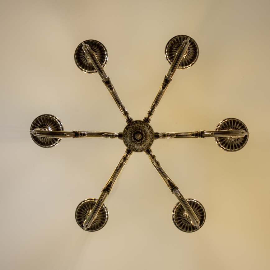 Brilagi - Κρεμαστό φωτιστικό οροφής CLASSIC 6xE14/60W/230V ορείχαλκος