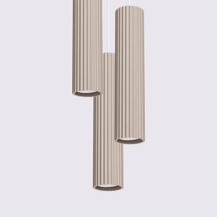 Brilagi - Κρεμαστό φωτιστικό οροφής CRESTO 3xGU10/10W/230V taupe