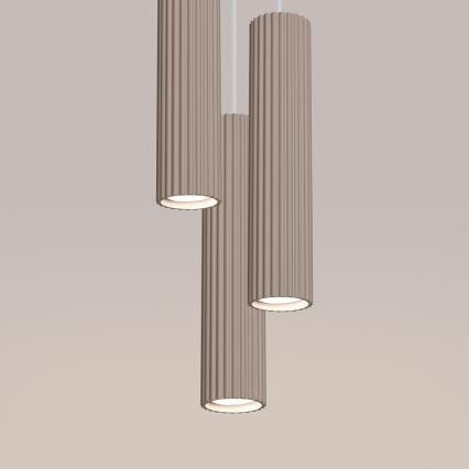 Brilagi - Κρεμαστό φωτιστικό οροφής CRESTO 3xGU10/10W/230V taupe