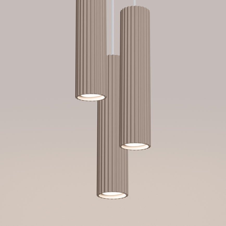 Brilagi - Κρεμαστό φωτιστικό οροφής CRESTO 3xGU10/10W/230V taupe