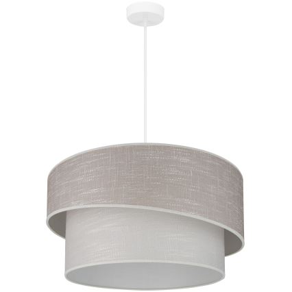 Brilagi - Κρεμαστό φωτιστικό οροφής DOVER SHINE 1xE27/15W/230V διάμετρος 50 cm γκρι/κρεμ