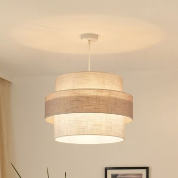 Brilagi - Κρεμαστό φωτιστικό οροφής DOVER SPACE 1xE27/15W/230V διάμετρος 50 cm γκρι/κρεμ