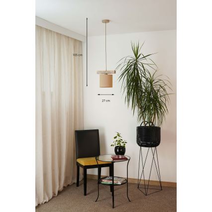 Brilagi - Κρεμαστό φωτιστικό οροφής FOREST 1xE27/15W/230V πεύκο/καφέ