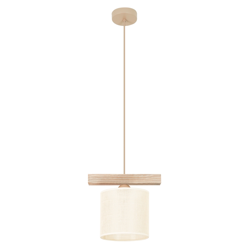 Brilagi - Κρεμαστό φωτιστικό οροφής FOREST 1xE27/15W/230V πεύκο/καφέ/κρεμ