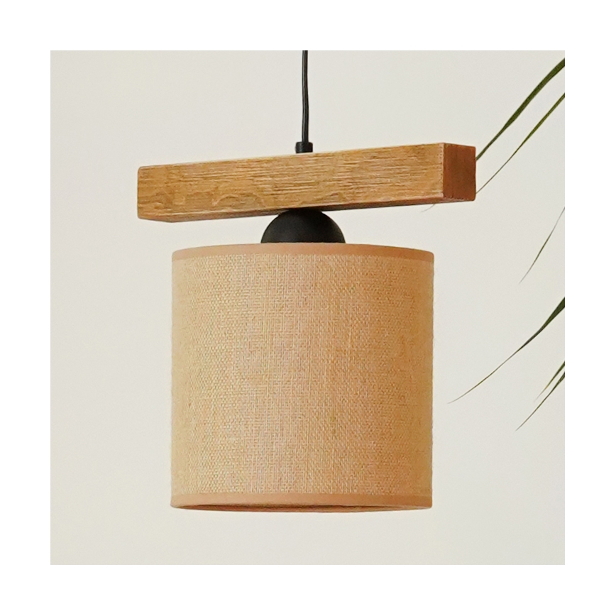 Brilagi - Κρεμαστό φωτιστικό οροφής FOREST 1xE27/15W/230V πεύκο/καφέ/μαύρο