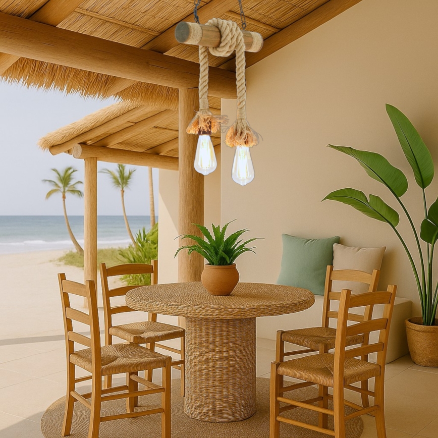 Brilagi - Κρεμαστό φωτιστικό οροφής KOS 2xE27/60W/230V οξιά