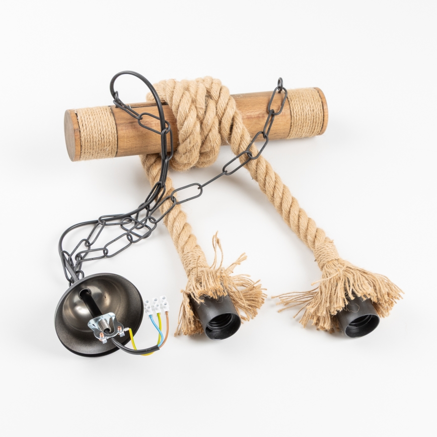 Brilagi - Κρεμαστό φωτιστικό οροφής KOS 2xE27/60W/230V οξιά